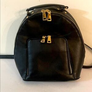 INC Backpack faux Leather black
